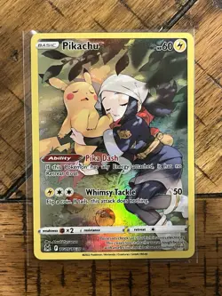 Pokemon TCG - Lost Origin - Pikachu TG05/TG30 - Trainer Gallery Holo Rare - Image 1