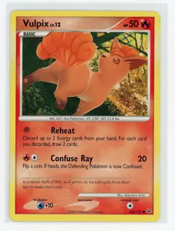 Pokemon TCG - Vulpix 102/127 - Platinum - Common - Image 1