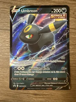 Pokemon TCG Umbreon V SWSH Black Star Promos SWSH203 Holo Promo - Image 1