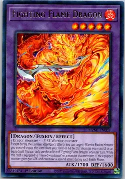 Yu-Gi-Oh Fighting Flame Dragon MZMI-EN005 Maze of Millennia Yugioh Free Shipping - Image 1