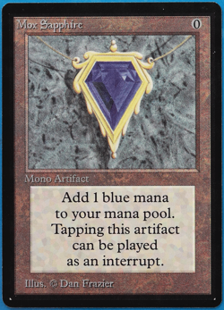 Mox Sapphire Beta NM (Reserved List Power 9 MTG Magic Card) (503827) ABUGames - Image 1