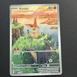 Victini SVP 208 illustration rare Scarlet & Violet Promo Card Holo NM - Image 1