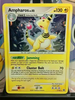 Ampharos 1/132 Pokemon TCG Secret Wonders Holo Foil Rare Card - Image 1