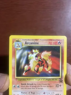 Arcanine Holo 06/53 WOTC Black Star Promo Pokemon Card 2000 LP c563 - Image 2