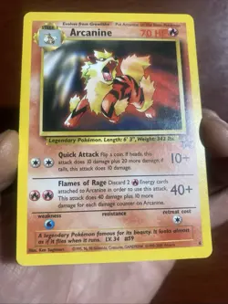 Arcanine Holo 06/53 WOTC Black Star Promo Pokemon Card 2000 LP c563 - Image 3