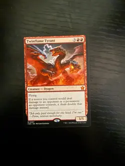 Twinflame Tyrant Foundations NM Red Mythic Rare MAGIC CARD - Image 1
