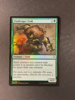 Challenger Troll - Foil - War of the Spark - Magic the Gathering - MTG - Image 1