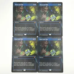Actual presentation education Borderless set of 4 English MTG - Image 1