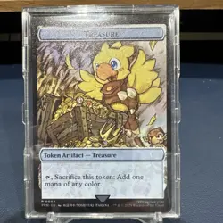 Genuine English version MTG Stainless Steel Token Chocobo Treasure FF Magic War - Image 2