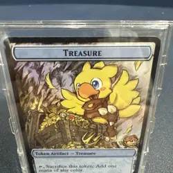 Genuine English version MTG Stainless Steel Token Chocobo Treasure FF Magic War - Image 3