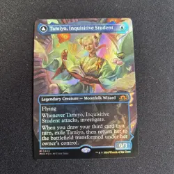 MTG English: Tamiyou Texture Foil NM, a student who wants to know - Image 1