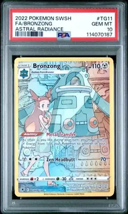 2022 FA/BRONZONG TG11 POKEMON ASTRAL RADIANCE PSA 10 GEM MINT POP 129 - Image 1