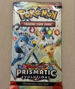 Pokemon Prismatic Evolutions Booster Pack - 10 Cards/Pack - Random Art - SEALED - Image 1