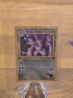 Giovannis Nidoking 007/132 Gym Challenge 1st Edition Pokemon Non Holo Rare - Image 1