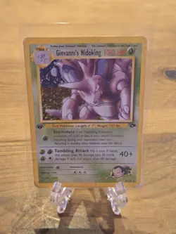 Giovannis Nidoking 007/132 Gym Challenge 1st Edition Pokemon Non Holo Rare - Image 3