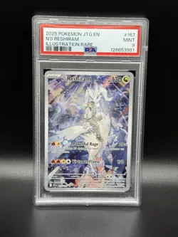 N's Reshiram 167/159 Sv09: Journey Together PSA 9 Illustration Rare Pokemon JTG - Image 1