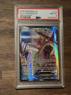 Pokemon TCG Gyarados EX Full Art 114/122 Breakpoint - PSA 8 NM-MT - Image 1