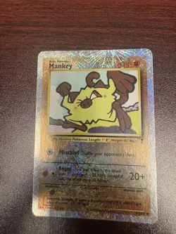 Mankey 81/110 Legendary Collection Reverse Holo Rare Vintage Pokemon - Image 1
