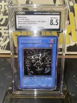 2004 Yugioh Master Collection Volume 1 Relinquished SCR LE - CGC 8.5 - Image 1