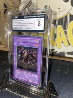2004 Yugioh Master Collection Volume 1 Thousand-Eyes Restrict SCR LE - CGC 8 - Image 3
