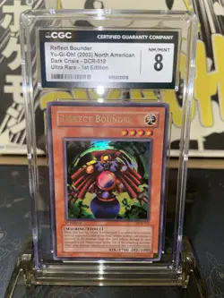2003 Yugioh Dark Crisis Reflect Bounder UR 1st Ed - CGC 8 - Image 1