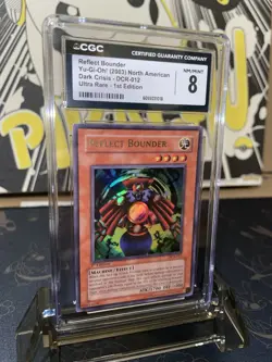 2003 Yugioh Dark Crisis Reflect Bounder UR 1st Ed - CGC 8 - Image 2