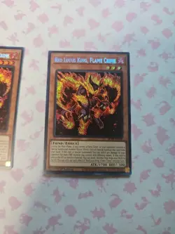Red Lotus King, Flame Crime - EU Print - Secret - BLTR-EN028 - 1st - NM - YuGiOh - Image 3