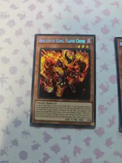Red Lotus King, Flame Crime - EU Print - Secret - BLTR-EN028 - 1st - NM - YuGiOh - Image 4