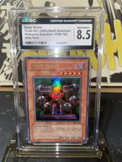 2003 Yugioh Pharaonic Guardian Byser Shock UR - CGC 8.5 - Image 1