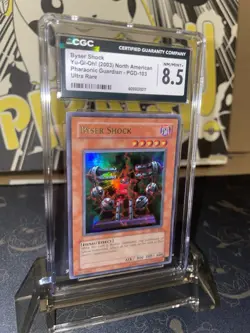 2003 Yugioh Pharaonic Guardian Byser Shock UR - CGC 8.5 - Image 2