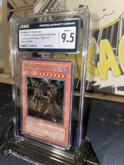 2004 Yugioh Invasion of Chaos Invader of Darkness SCR - CGC 9.5 - Image 3