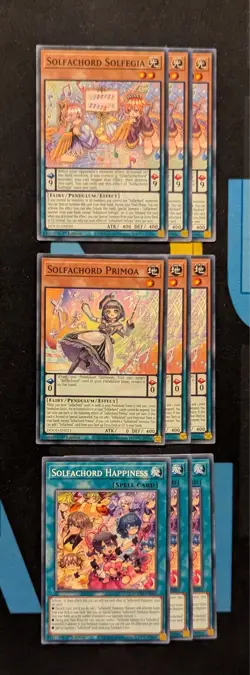 Solfachord Deck Core 9 Cards DOOD Doom of Dimensions 1st Ed YuGiOh Bundle - Image 1