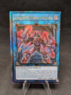 Xtra HERO Cross Crusader -RA04-EN076-Yugioh- Quarter Century Stampede -MISCUT-LP - Image 1