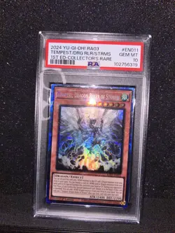 PSA 10 💎 YuGiOh! - Tempest, Dragon Ruler of Storms RA03-EN011 - Collector Rare - Image 1