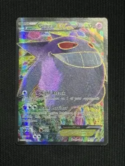 MP/LP Gengar EX (114 Full Art) Holo 114/119 XY - Phantom Forces Pokemon Card - Image 2
