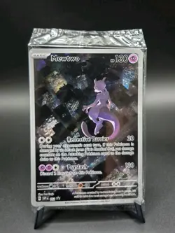 Mewtwo SVP052 Scarlet & Violet 151 Illustration Promo Pokemon Card Sealed - Image 3