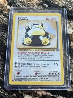 Snorlax Pokemon Card 30/130 Base Set 2 VintageNon Holo Rare Unlimited - Image 1