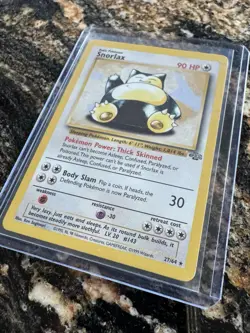 Snorlax Pokemon Card 30/130 Base Set 2 VintageNon Holo Rare Unlimited - Image 2