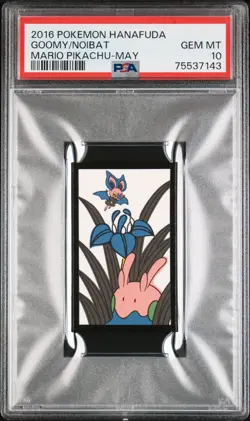 Pokemon Noibat & Goomy Rare Pokemon Hanafuda Card TCG PSA 10 Gem Mint - Image 1