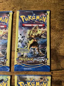 Pokemon XY Breakpoint 3 Card Mini Booster Pack 4 Pack Art Set - Image 3