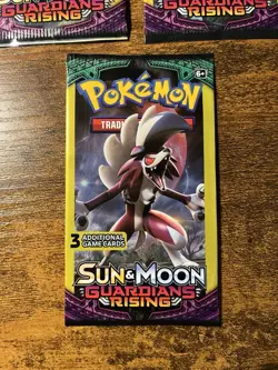 Pokemon Sun & Moon Guardians Rising 3-Card Booster Pack Art Set 3 Packs - Image 4