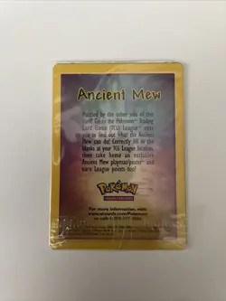 SEALED Ancient Mew Pokemon New Movie Promo Double Holo Foil Rare 1999-2000 Card - Image 1