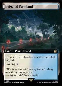 MTG Magic the Gathering Irrigated Farmland (504/1208) Doctor Who LP - Image 1
