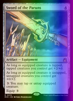 MTG Magic the Gathering Sword of the Paruns (270/497) Ravnica Remastered LP FOIL - Image 1