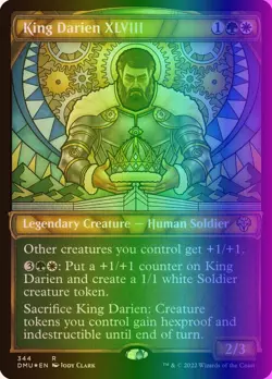 MTG Magic the Gathering King Darien XLVIII (344/552) Dominaria United LP FOIL - Image 1