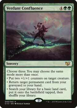 MTG Magic the Gathering Verdant Confluence (40/392) Commander 2015 LP - Image 1