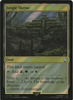 Jungle Shrine (Surge Foil) - FOIL - U Commander: FINAL FANTASY 406 - MTG - Image 1