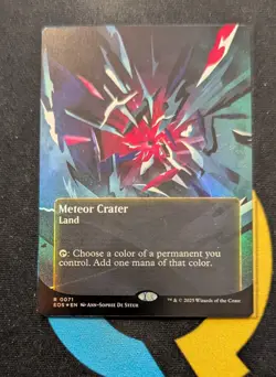 Meteor Crater Foil Borderless Edge of Eternities Stellar Sights EOS 071 MTG - Image 1