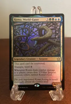 MTG Koma, World-Eater Foundations Regular - NM #121 FDN Magic The Gathering Foil - Image 1