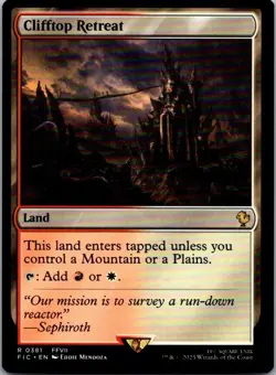 Clifftop Retreat R Land regular Commander: FINAL FANTASY 381 Near Mint - Image 1